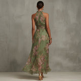 Filipa - Robe Longue Halter Florale