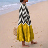 Xana - Robe Zigzag avec Contraste