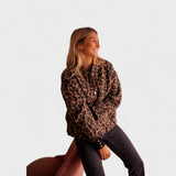 Rosa - Veste moderne à motif léopard