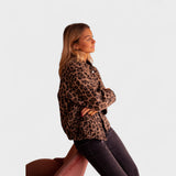 Rosa - Veste moderne à motif léopard
