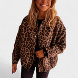 Rosa - Veste moderne à motif léopard