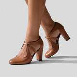 Joana - Chaussures à Talons avec Brides Croisées