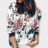 Andreia - Veste bomber élégante fleurie