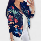 Andreia - Veste bomber élégante fleurie