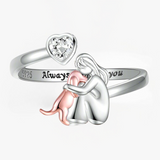 Abraço de Cão - Bague (Rose)