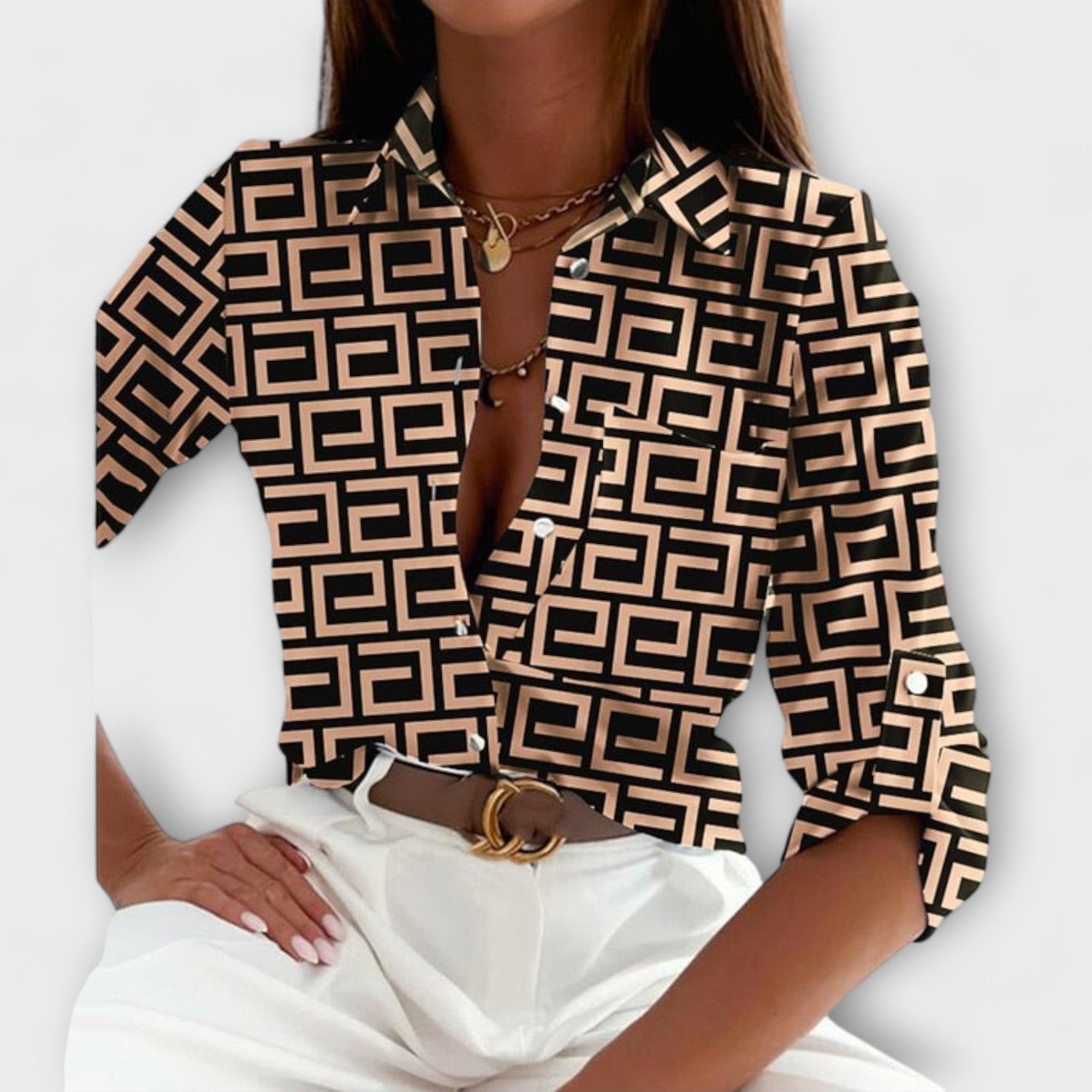 Romina - Blouse à col classique