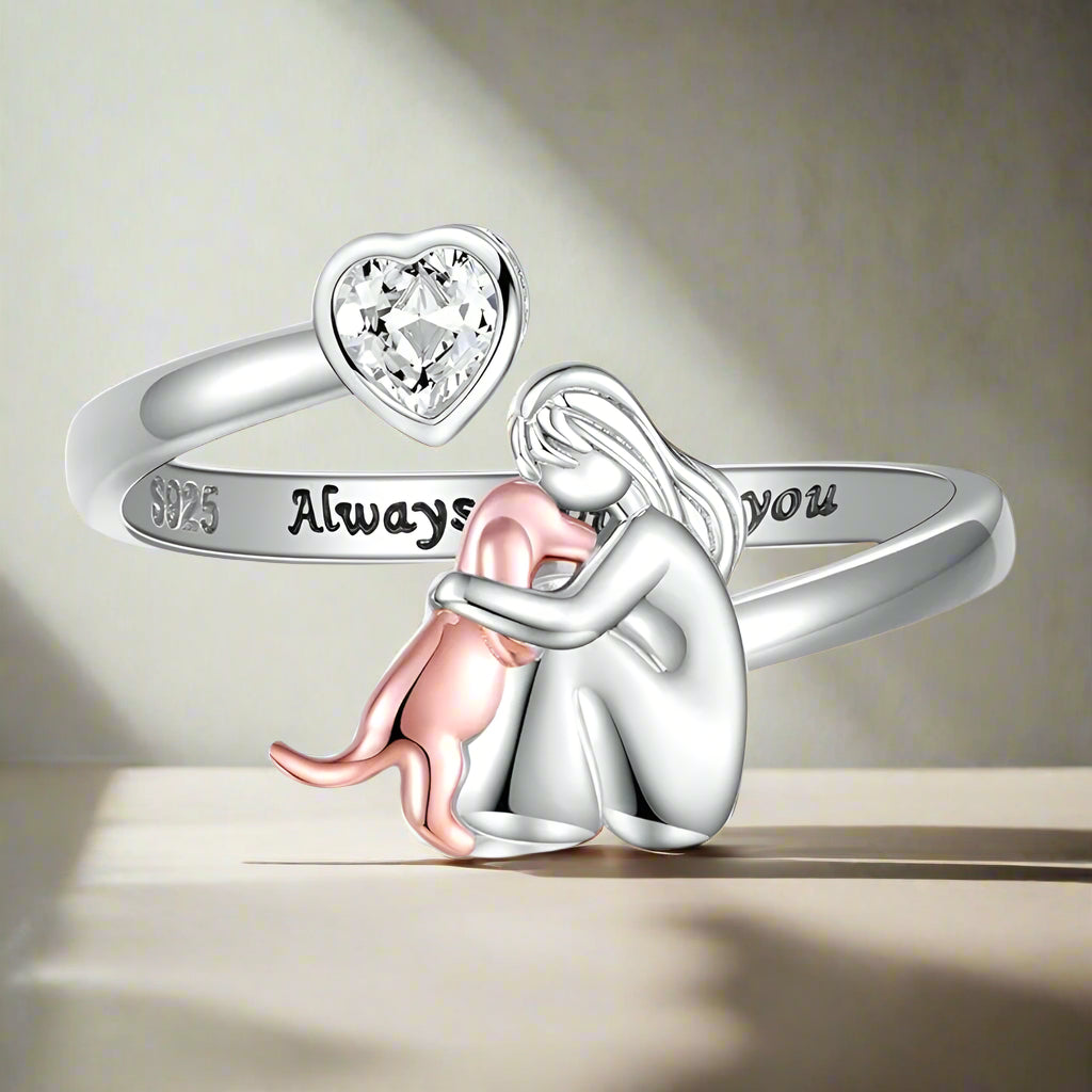 Abraço de Cão - Bague (Rose)