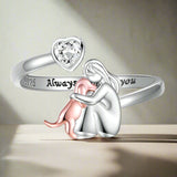 Abraço de Cão - Bague (Rose)